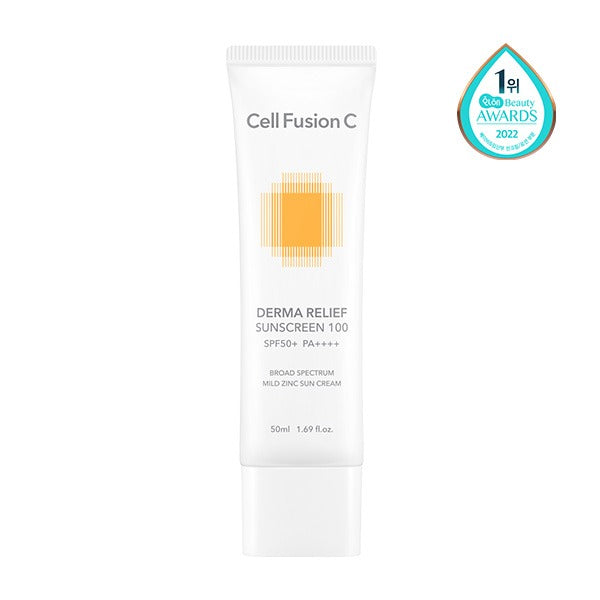 [CellFusionC] Derma Relief Sunscreen 100 SPF50+/PA++++ 50ml-Luxiface.com