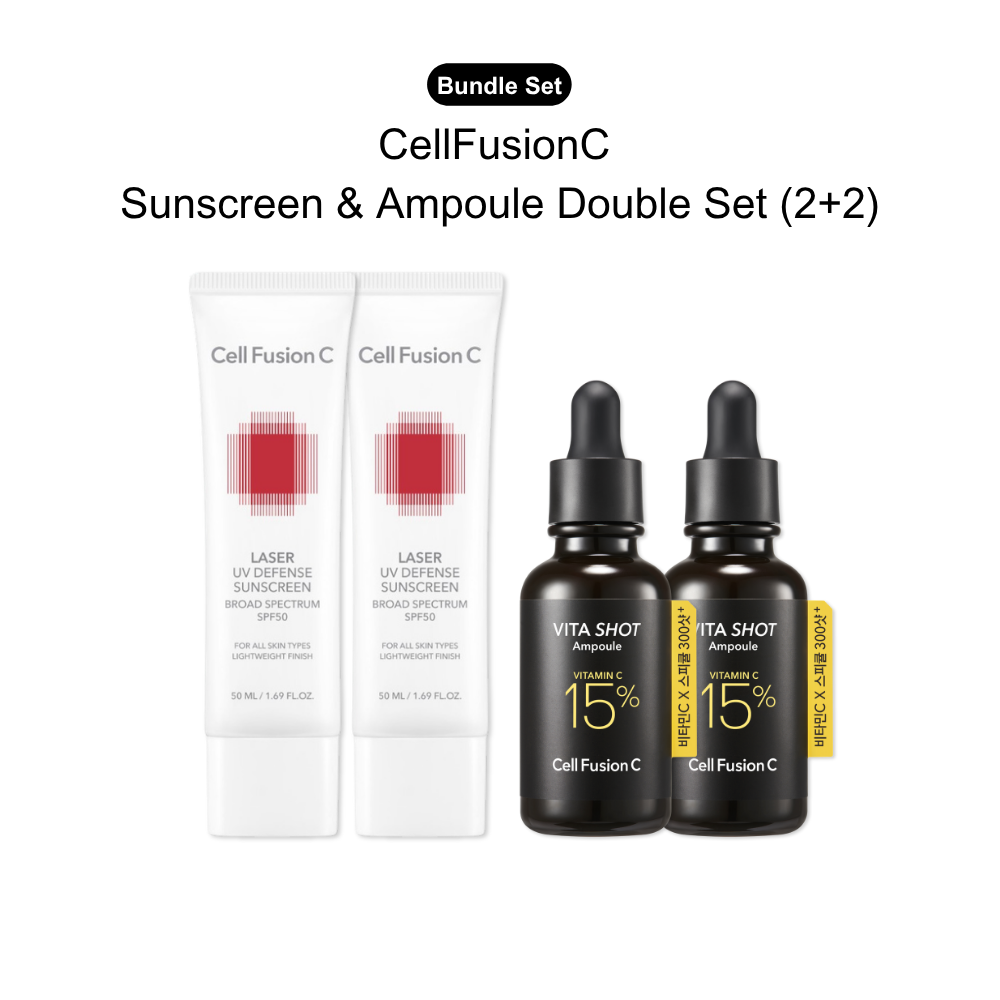 CellFusionC Sunscreen & Ampoule Double Set (2+2) [Bundle] image 4