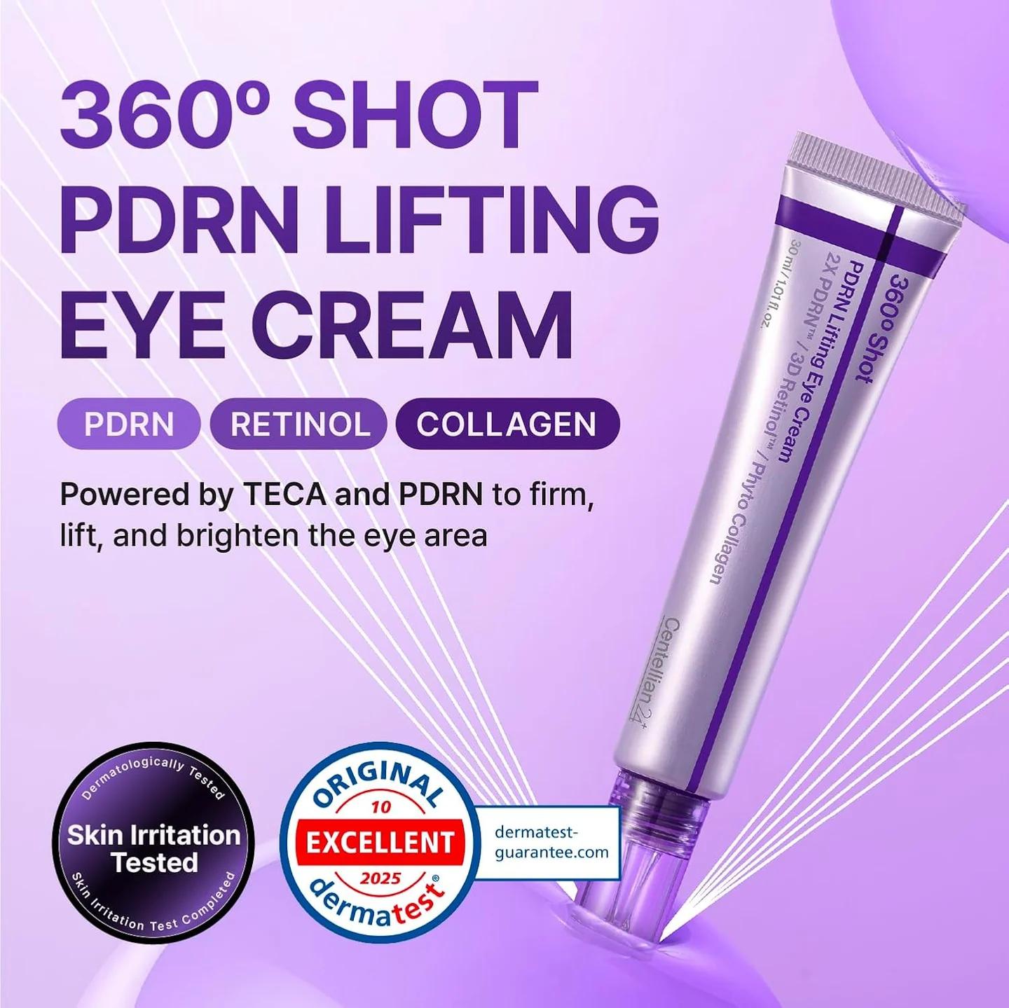 [Centellian24] 360º Shot PDRN lifting Eye cream 30ml*2ea_MX image 2