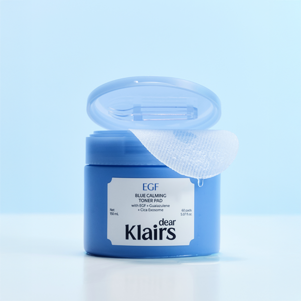 [Dear,Klairs] EGF Blue Calming Toner Pad 150 ml 60 Pads-Luxiface.com