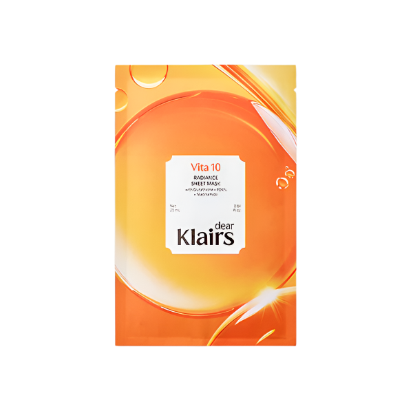 [Dear,Klairs] Vita 10 Radiance Sheet Mask 25 ml-Luxiface.com