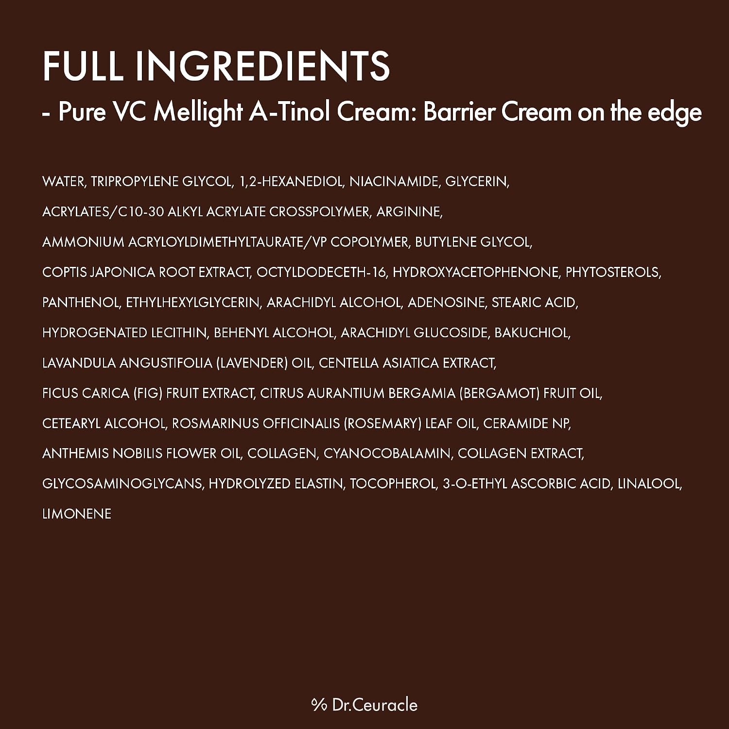 [Dr.Ceuracle] Pure VC Mellight A-tinol Cream 70g image 8
