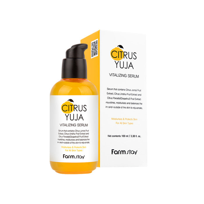[Farmstay] Citrus Yuja Vitalizing Serum 100ml-Luxiface.com