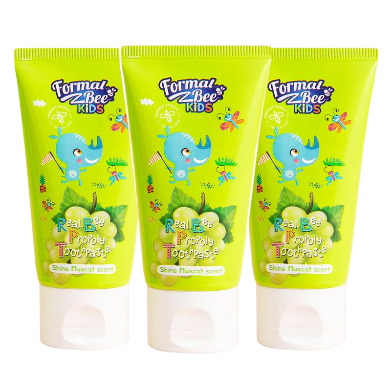 [FormalBeeKids] Real Bee Propoly Toothpaste Shine Muscat 60g 3pcs X Bundle Pack-Luxiface.com