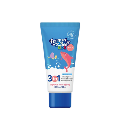 [FormalBeeKids] shampoo conditioner body wash 3 in 1 Peach 30ml-Luxiface.com