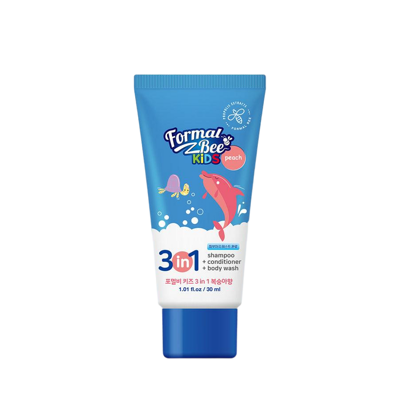 [FormalBeeKids] shampoo conditioner body wash 3 in 1 Peach 30ml-Luxiface.com