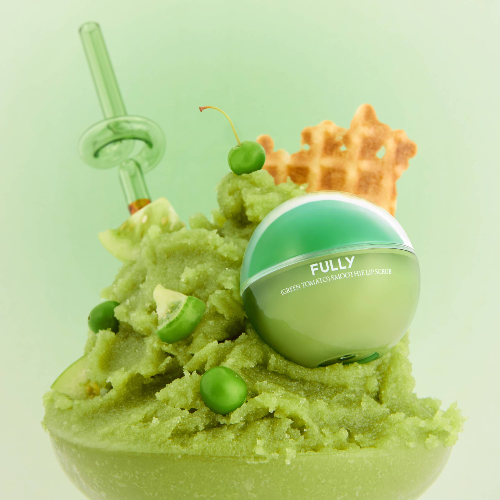 [FULLY] Green Tomato Smoothie Lip Scrub 12g image 4