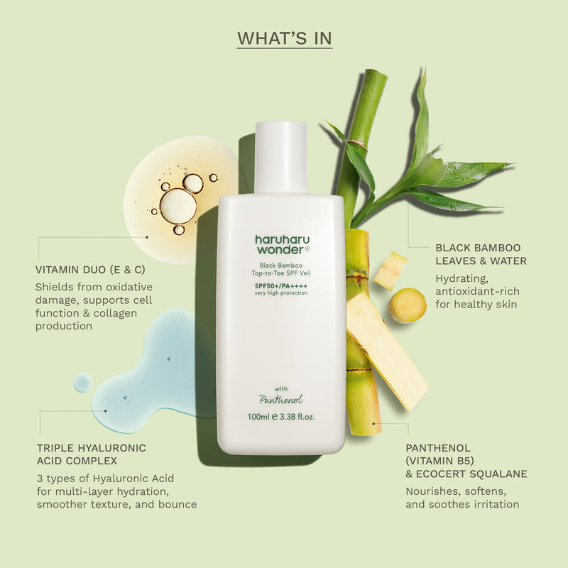 [haruharuwonder] Black Bamboo Top-to-Toe SPF Veil 100ml-Luxiface.com