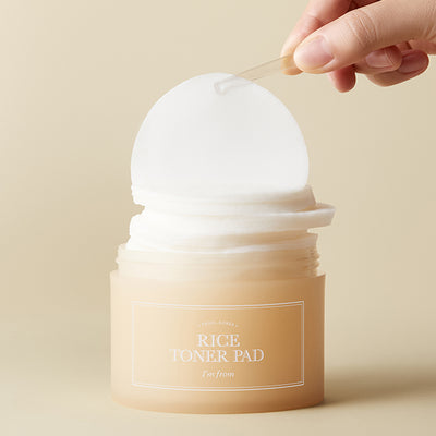[ImFrom] Rice Toner Pad 140ml 60ea-Luxiface.com