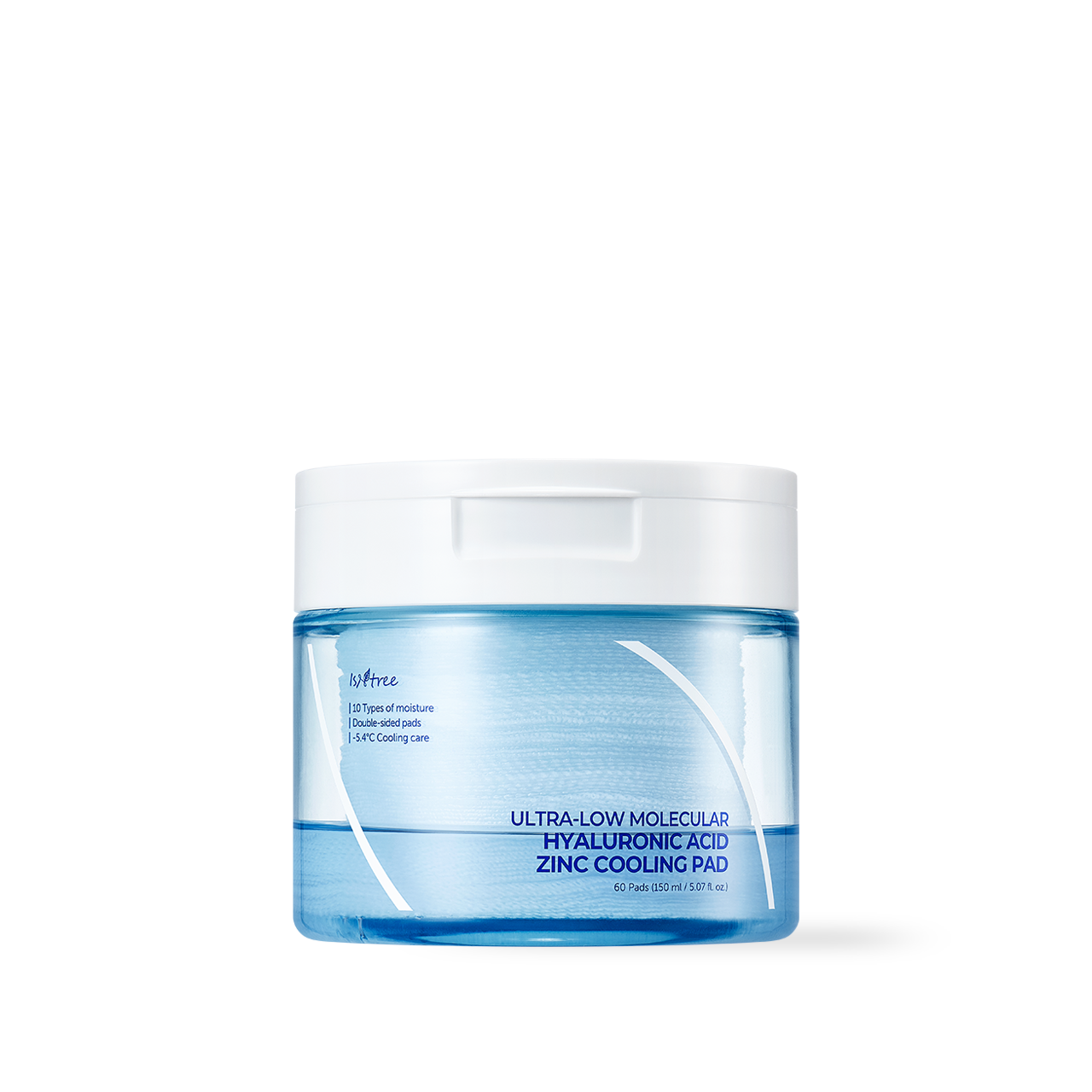 [Isntree] Ultra-Low Molecular Hyaluronic Acid Zinc Cooling Pad 150ml 60ea-Luxiface.com