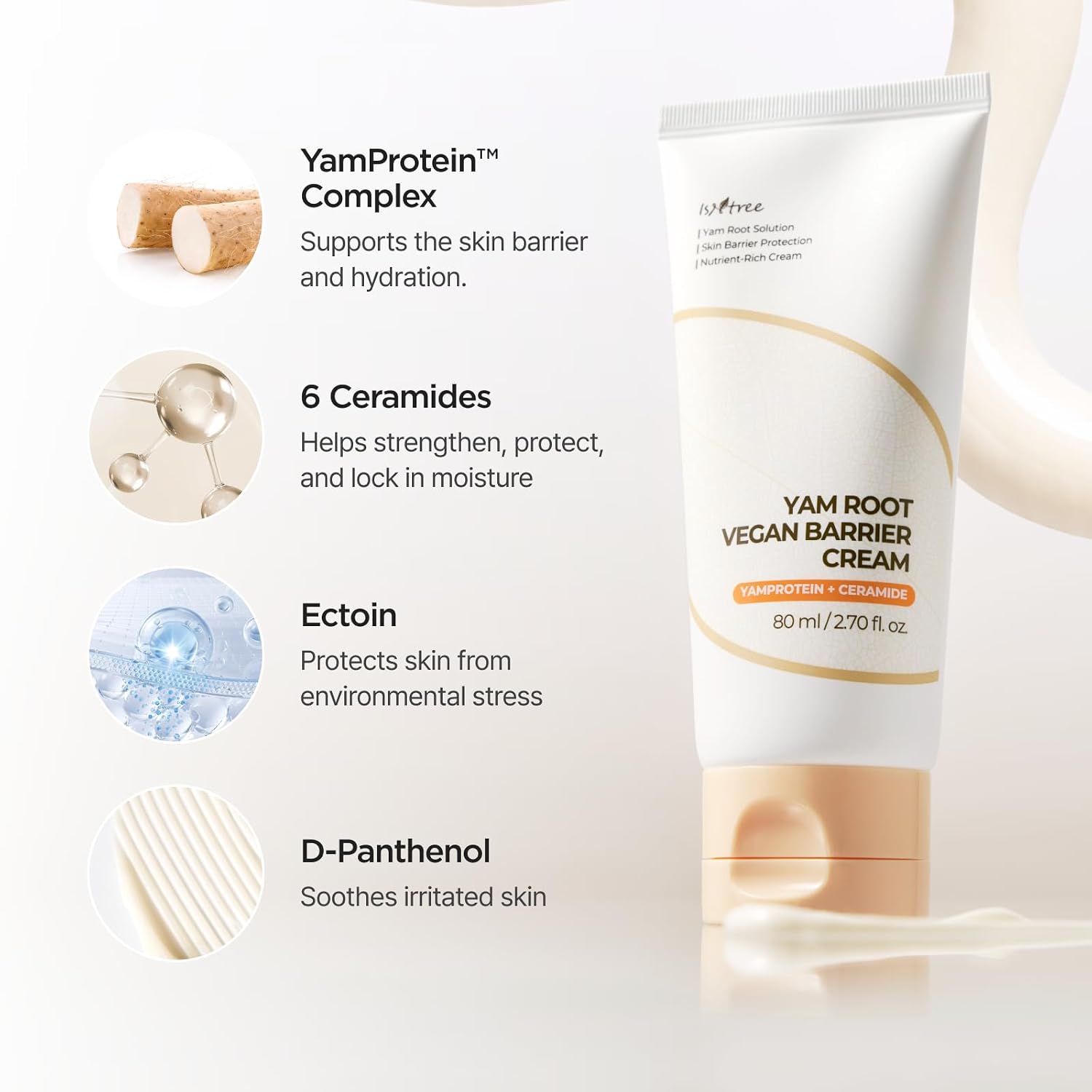 [Isntree] Yam Root Vegan Barrier Cream 80ml image 3
