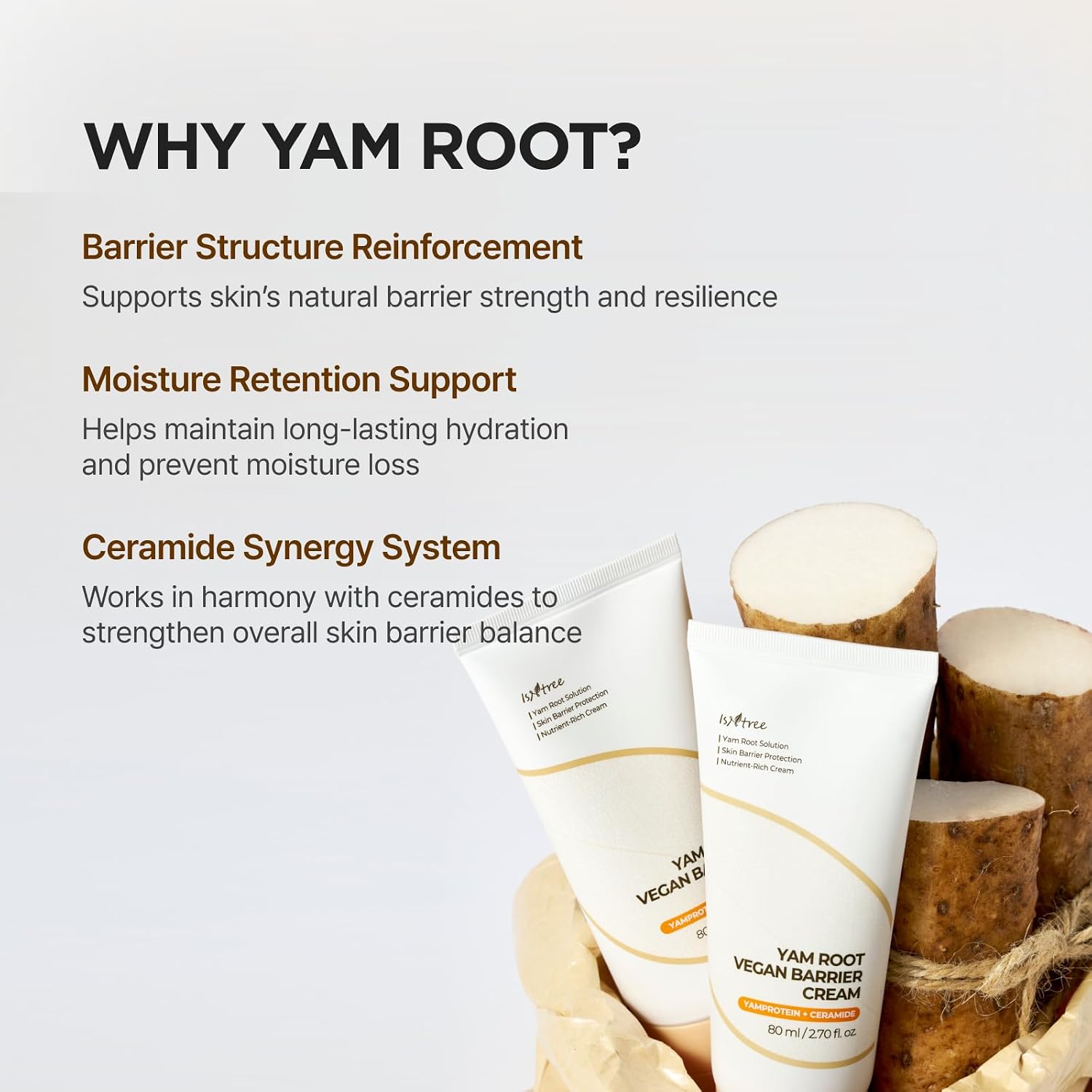[Isntree] Yam Root Vegan Barrier Cream 80ml image 4
