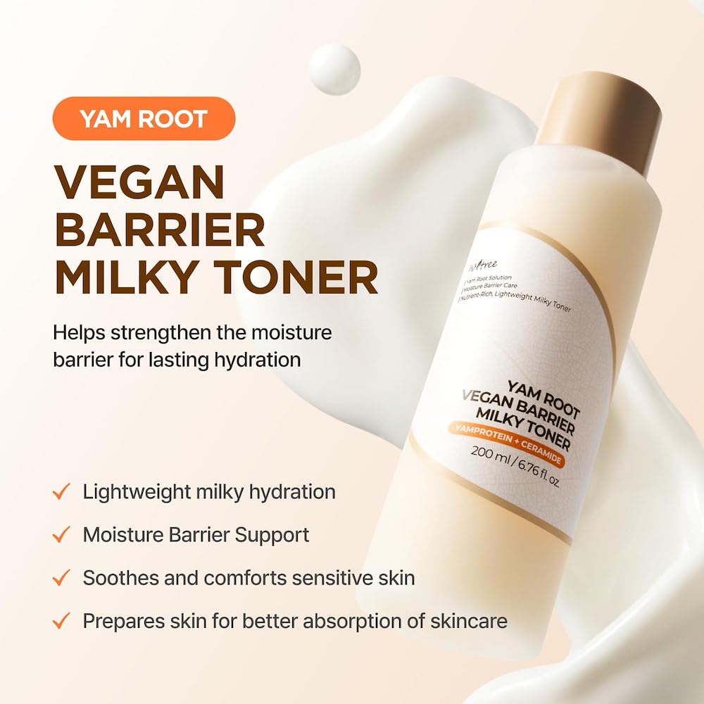 [Isntree] Yam Root Vegan Barrier Milk Toner 200ml image 2