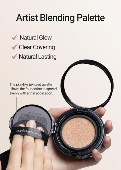 [Jung Saem Mool] Essential Skin Nuder Longwear Cushion Medium-Deep-Luxiface.com