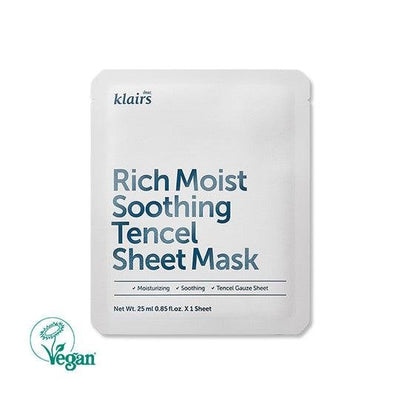 [Klairs] Rich Moist Soothing Tencel Sheet Mask 25ml x 10ea-Klairs-Luxiface