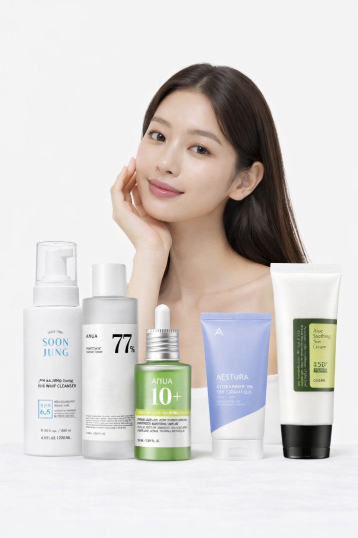 Korean Skincare Routine for Acne and Breakouts- Dry Skin-Luxiface.com