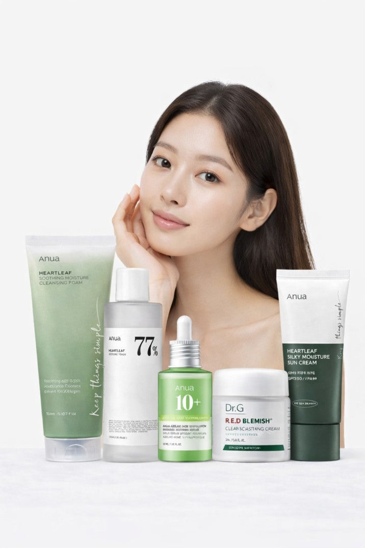 Korean Skincare Routine for Acne and Breakouts- Normal Skin-Luxiface.com