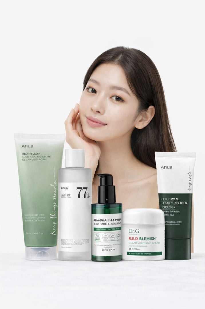 Korean Skincare Routine for Acne and Breakouts- Oily Skin-Luxiface.com