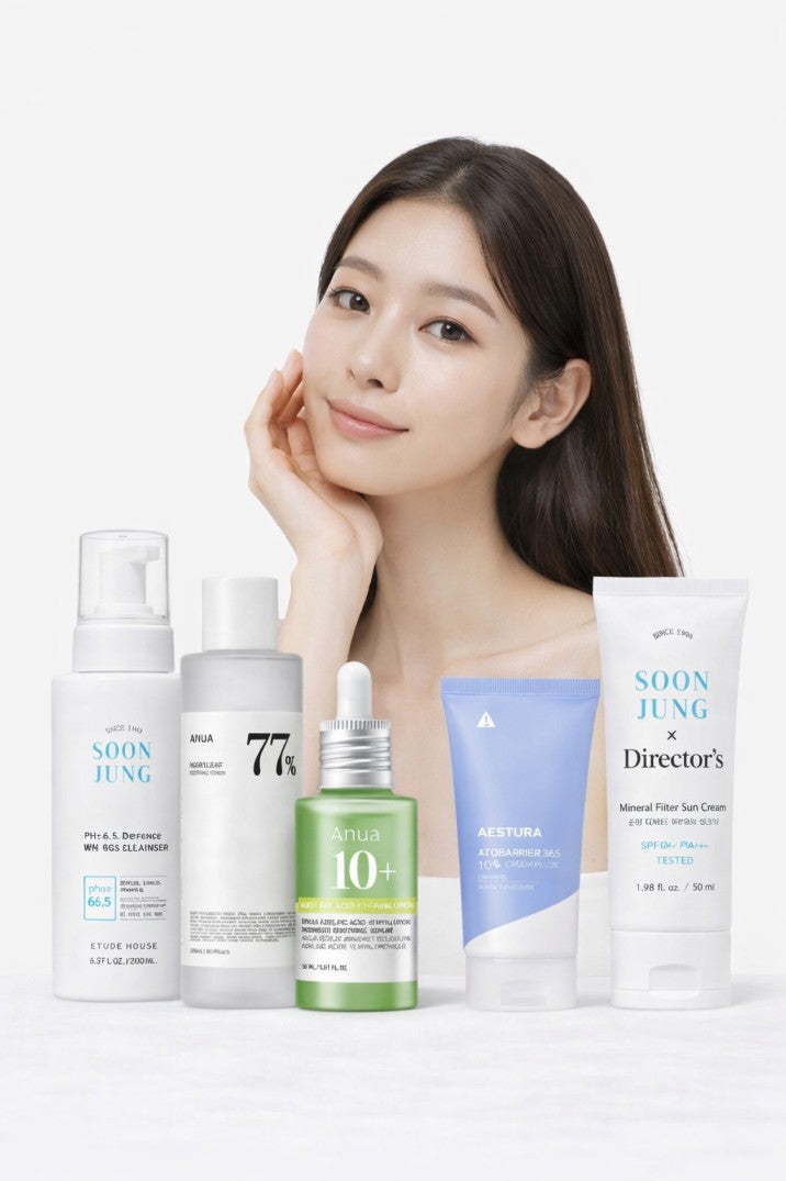 Korean Skincare Routine for Acne and Breakouts- Sensitive Skin-Luxiface.com