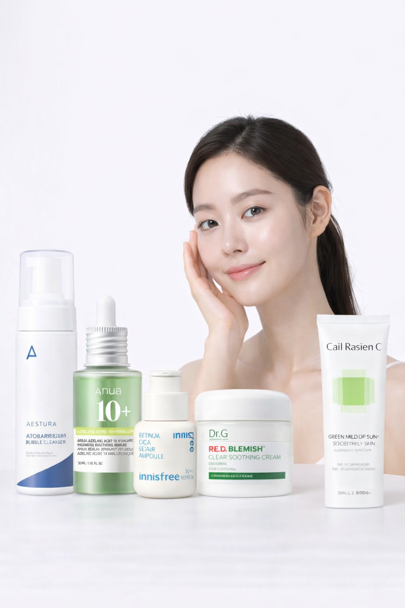 Korean Skincare Routine for Acne Marks and Scarring- Sensitive Skin-Luxiface.com