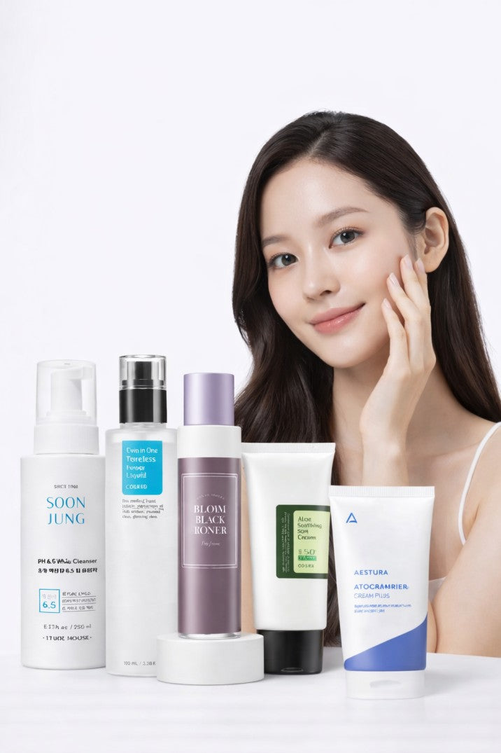 Korean Skincare Routine for Blackheads and Whiteheads- Dry Skin-Luxiface.com