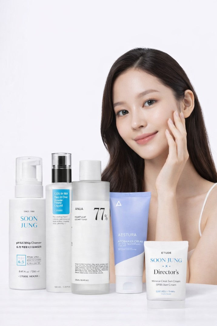 Korean Skincare Routine for Blackheads and Whiteheads- Sensitive Skin-Luxiface.com