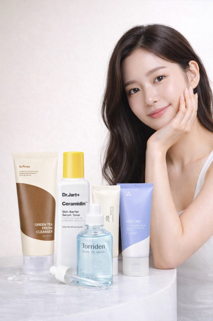 Korean Skincare Routine for Dehydrated, Tight and Flaky Skin- Oily Skin-Luxiface.com