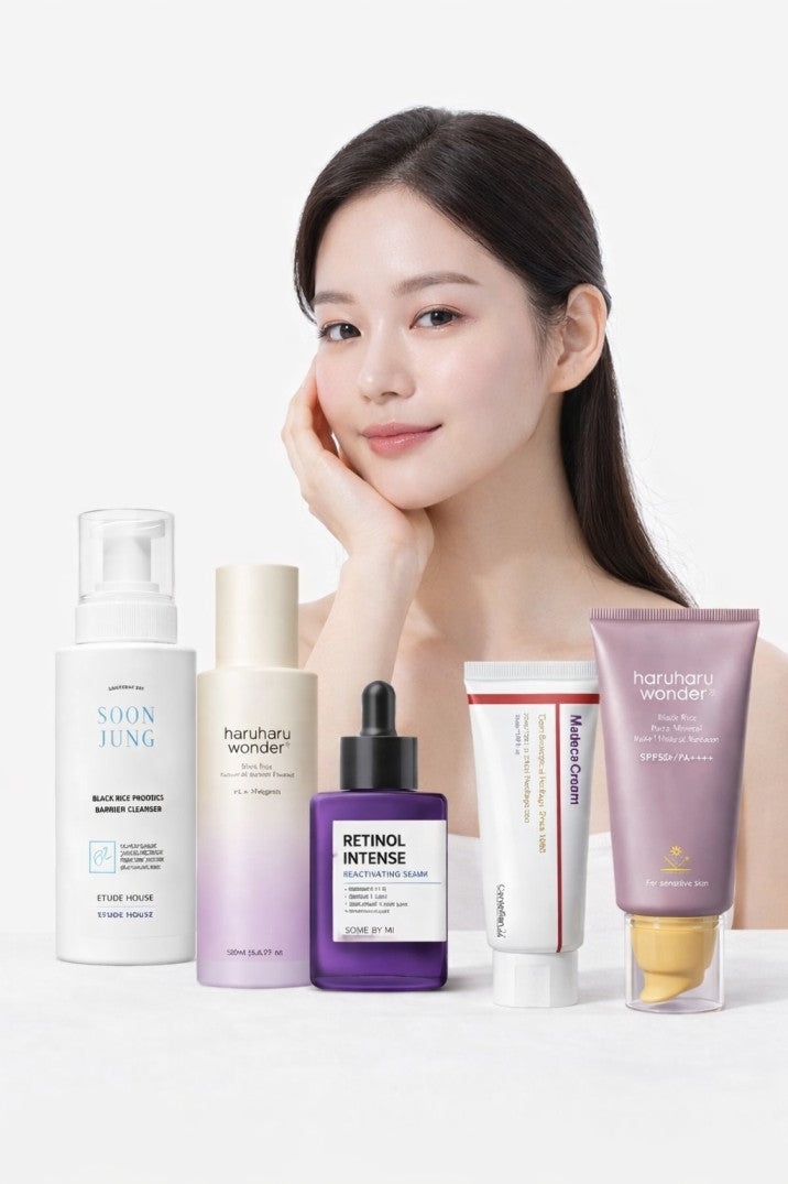 Korean Skincare Routine for Fine Lines and Wrinkles- Normal Skin-Luxiface.com