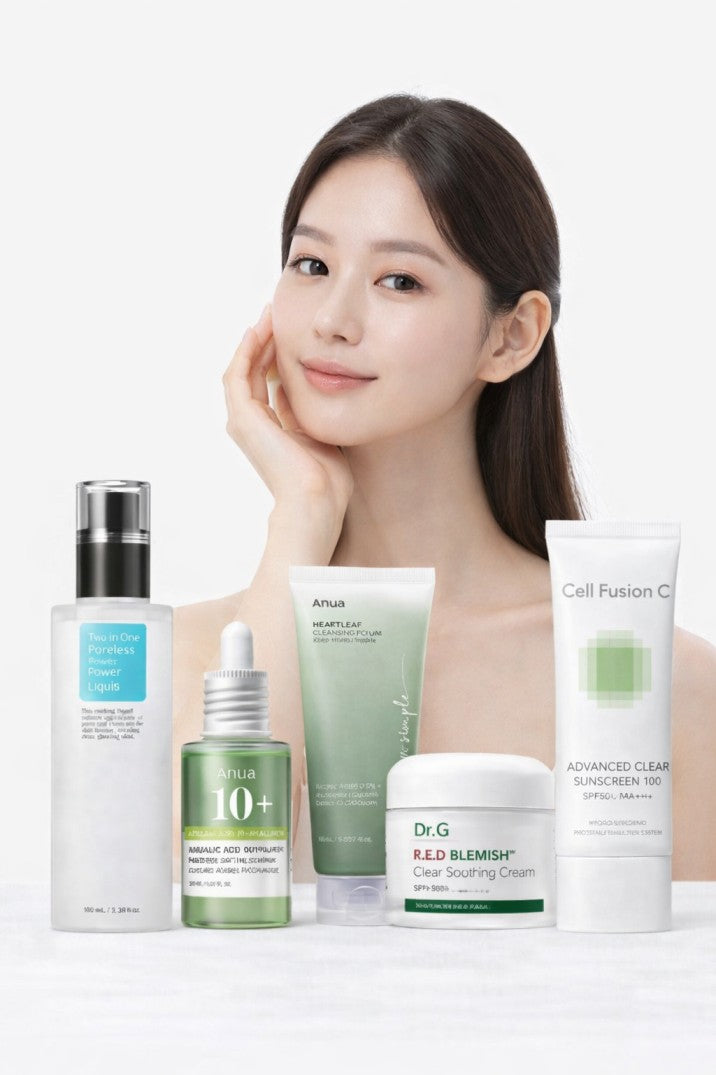 Korean Skincare Routine for Hormonal Acne- Oily Skin-Luxiface.com