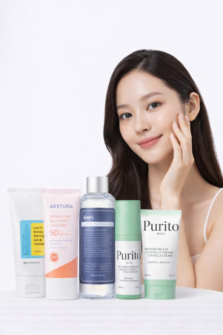 Korean Skincare Routine for Rosacea- Sensitive Skin-Luxiface.com