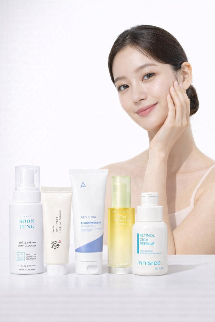 Korean Skincare Routine for Sun Damage and Protection- Dry Skin-Luxiface.com