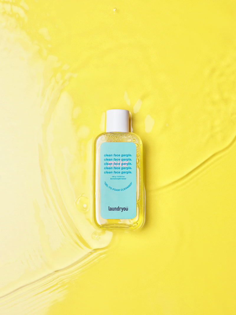 [Laundryou] Clean Face Gargle Gel-to-Foam Cleanser Mild 160g-Luxiface.com