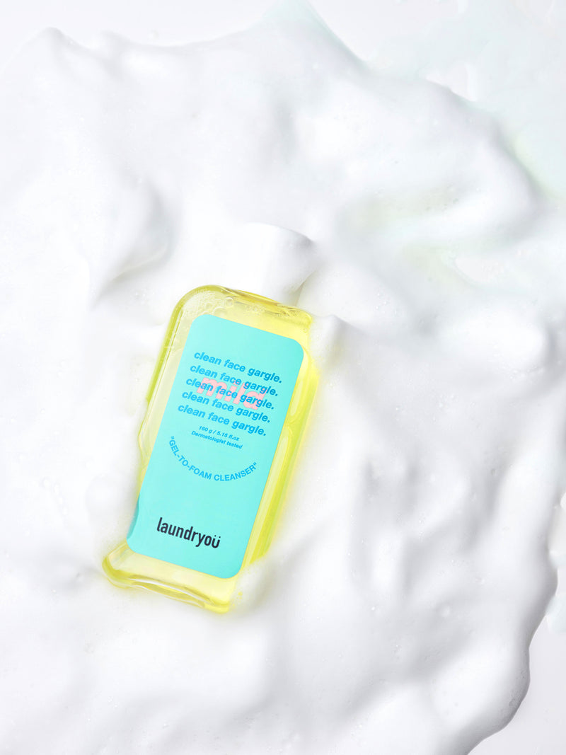 [Laundryou] Clean Face Gargle Gel-to-Foam Cleanser Mild 160g-Luxiface.com