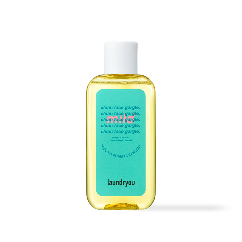 [Laundryou] Clean Face Gargle Gel-to-Foam Cleanser Mild 160g-Luxiface.com