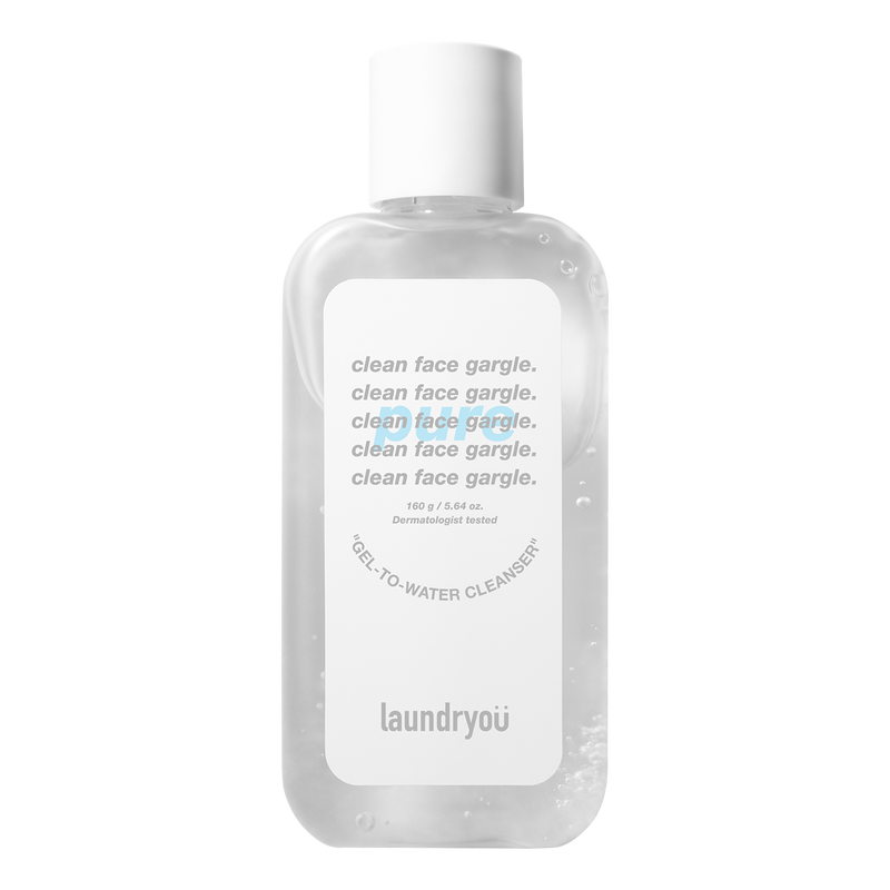 [Laundryou] Clean Face Gargle Gel-to-Foam Cleanser PURE 160g-Luxiface.com