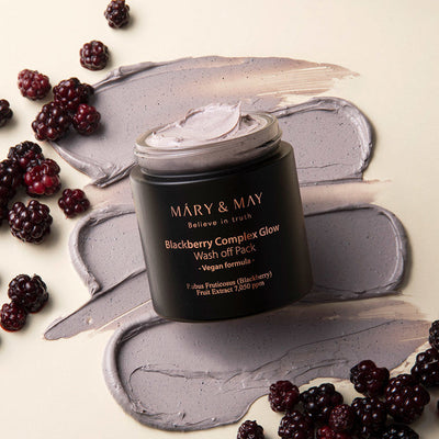 [MARY&MAY] Blackberry Complex Glow Wash off Pack 125g-Luxiface.com