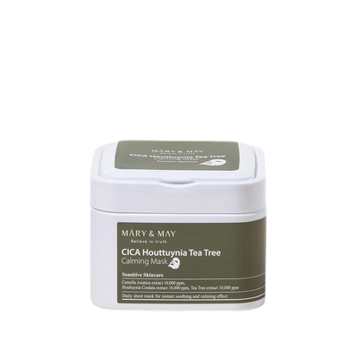 [MARY&MAY] Cica Houttuynia cordata Tea Tree Calming Mask Pack - 30 sheets-Luxiface.com