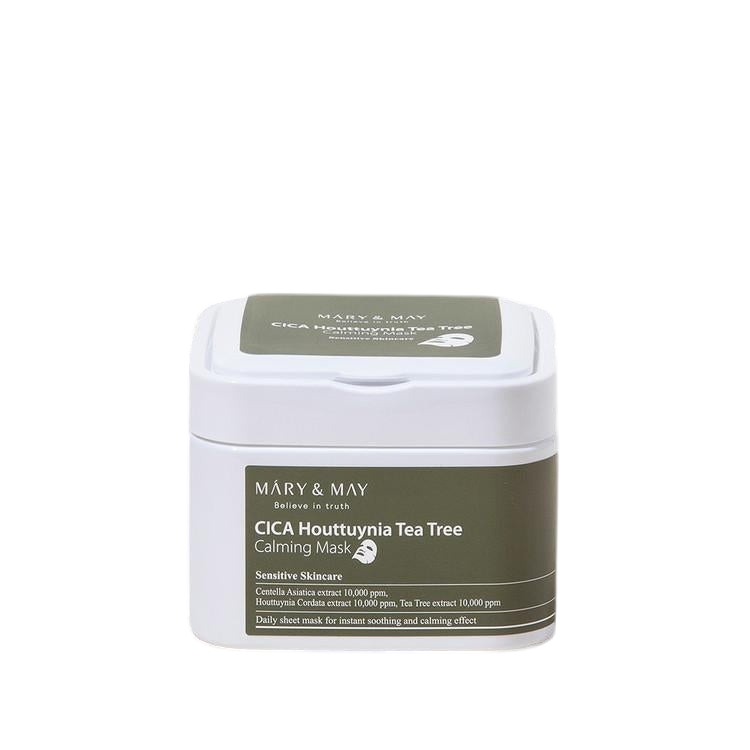 [MARY&MAY] Cica Houttuynia cordata Tea Tree Calming Mask Pack - 30 sheets-Luxiface.com