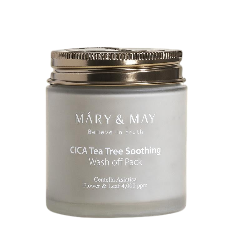 [MARY&MAY] Cica Tea Tree Soothing Vegan Wash Off Mask Pack 125g-Luxiface.com