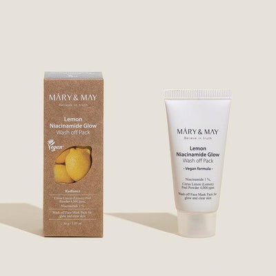 [MARY&MAY] Lemon Niacinamide Glow Wash Off Pack 30g-Luxiface.com