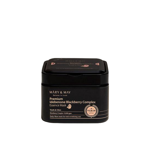 [Mary&May] Premium Idebenone Blackberry Complex Essence Mask 20EA/250g