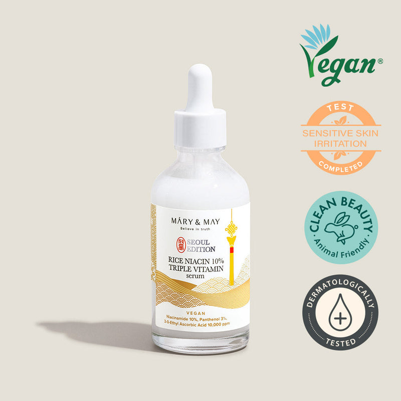 [Mary&May] Rice niacin 10% Triple Vitamin Serum 80ml-Luxiface.com