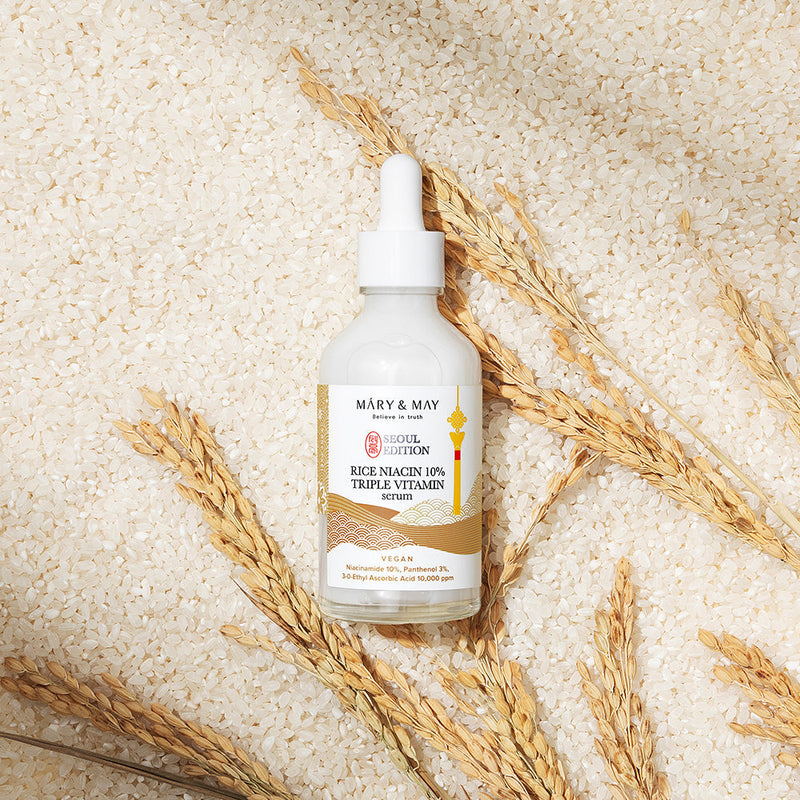 [Mary&May] Rice niacin 10% Triple Vitamin Serum 80ml-Luxiface.com