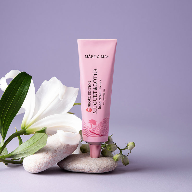 [Mary&May] Seoul Edition MUGUET & LOTUS Hand Cream 50ml-Luxiface.com