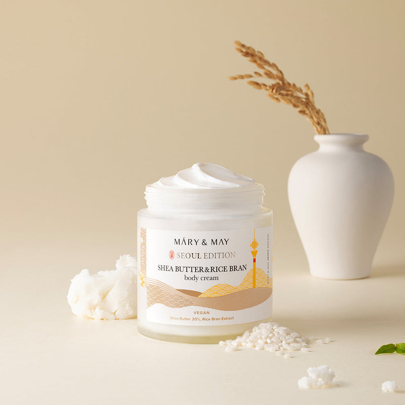 [Mary&May] Shea Butter & Rice Bran Body Cream 250ml-Luxiface.com