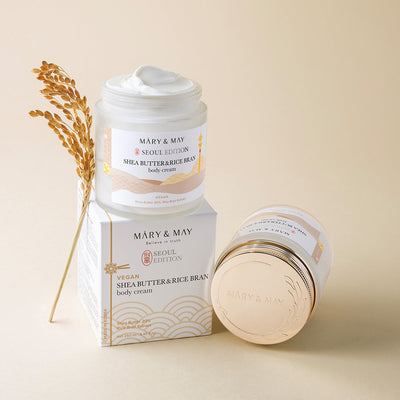 [Mary&May] Shea Butter & Rice Bran Body Cream 250ml-Luxiface.com