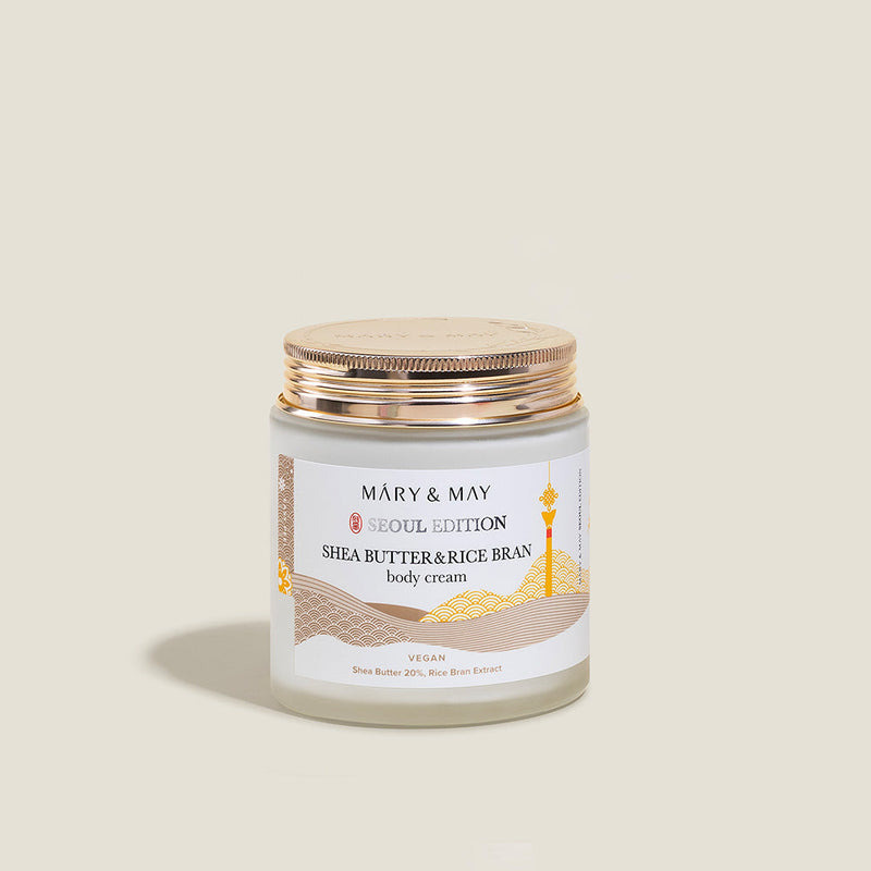 [Mary&May] Shea Butter & Rice Bran Body Cream 250ml-Luxiface.com