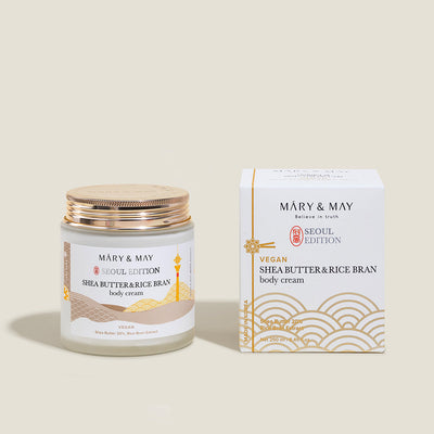 [Mary&May] Shea Butter & Rice Bran Body Cream 250ml-Luxiface.com