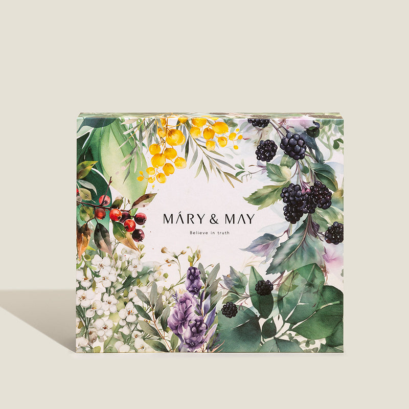 [Mary&May] Soothing Gel Cream+Idebenone Blackberry Cream Duo Set 100g x2-Luxiface.com
