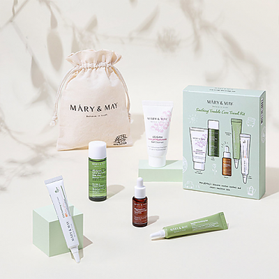 [Mary&May] Soothing Trouble Care Travel Kit (5pcs)-Luxiface.com